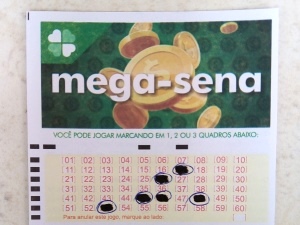 Imagem bilhete Mega-Sena da Prêmio Dourado