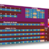 Imagem da Matriz para Lotofácil 19 dezenas e 14 apostas, versão a da Prêmio Dourado