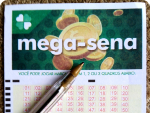 Imagem bilhete Mega-sena da Prêmio Dourado